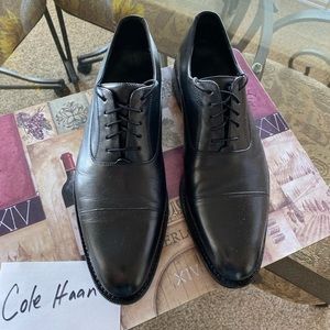 Blk oxford cap toe